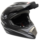 Cross Helmet MATTE Black Decal Gray