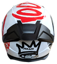 CASCO PARA MOTOCICLISTA CERRADO SPRAY RED/WHITE XL