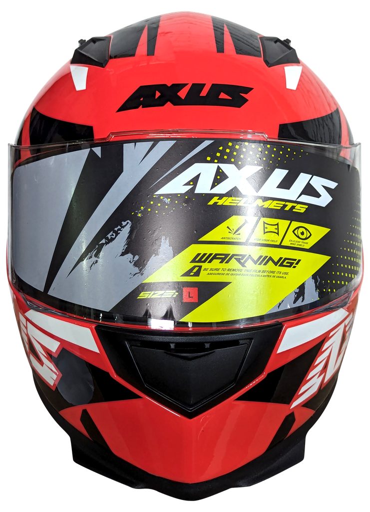 CASCO PARA MOTOCICLISTA CERRADO SKY RED/BLACK XL