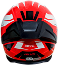 CASCO PARA MOTOCICLISTA CERRADO SKY RED/BLACK XL