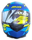 CASCO PARA MOTOCICLISTA CERRADO SKY BLUE/GREEN XL