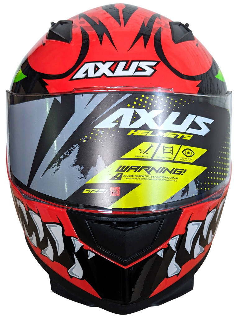 CASCO PARA MOTOCICLISTA CERRADO ANGRY RED XL