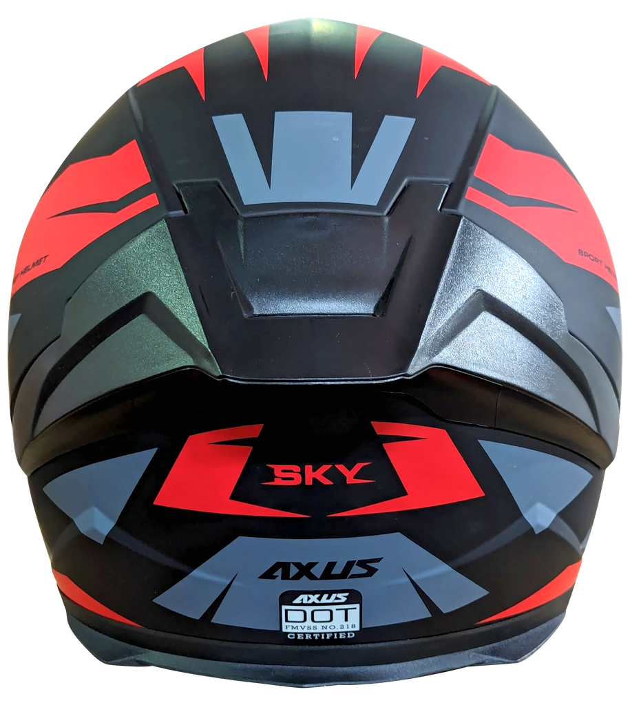 CASCO PARA MOTOCICLISTA CERRADO SKY RED/GRAY XL