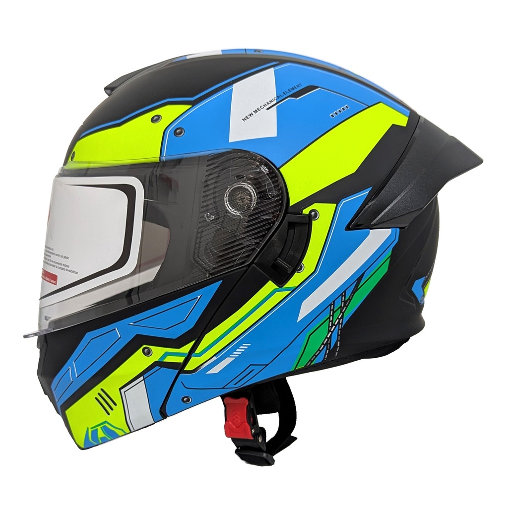 [AC1C-4030-009] CASCO MEK-255 FLIP UP HELMET Matte Black/Gren