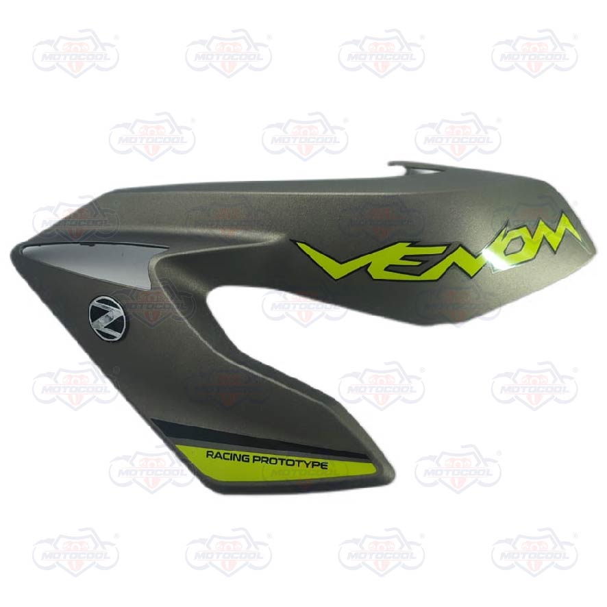 TAPADERA TANQUE IZQUIERDO GRIS/VERDE VENOM 200