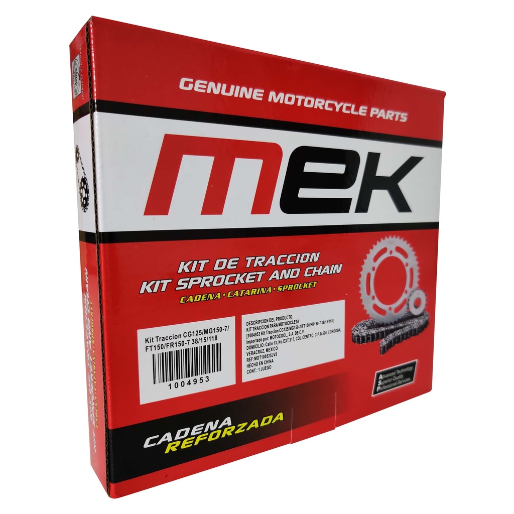 [1004953] KIT DE TRACCION 428H-38T-15T-118L P/TRAB (BUJES DE IMPACTO) FT150