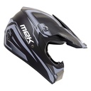 Cross Helmet MATTE Black Decal Gray