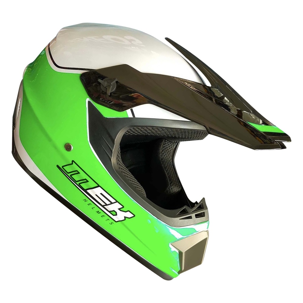 CASCO CROSS VERDE/BLANCO