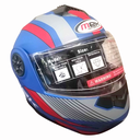 MEK-159 CASCO ABATIBLE AZUL/ROJO MATTE
