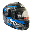 Casco MEK MK759 ABATIBLEAQUA AZUL/GRIS Brillante