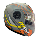 Casco MEK MK759 ABATIBLE  
BRAVO ANARANJADO/GRIS Brillante
