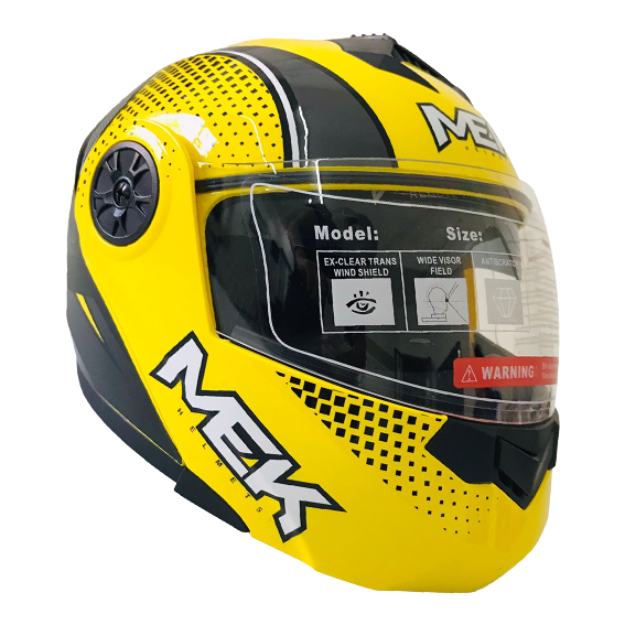 Casco MEK MK759 ABATIBLE 
RIPO AMARILLO /GRIS Brillante 