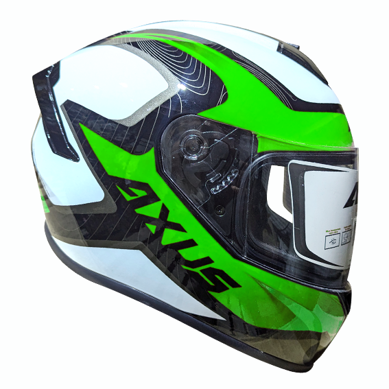 CASCO AXUS IRON VERDE/NEGRO/BLANCO TALLA XL