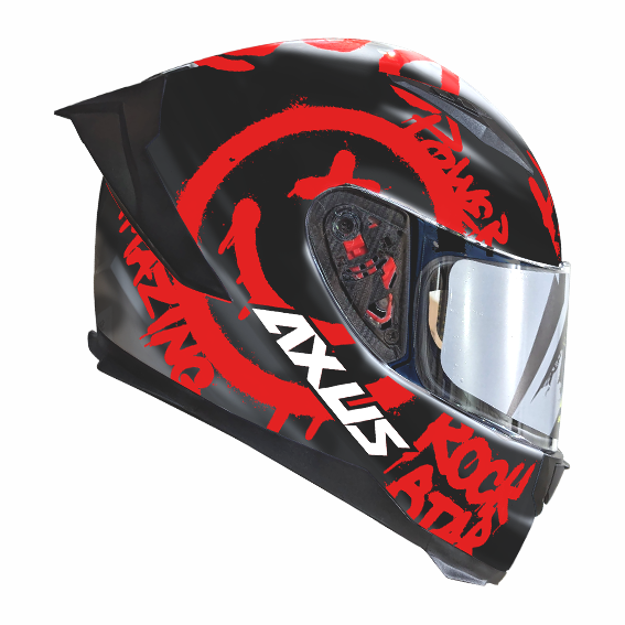 CASCO PARA MOTOCICLISTA CERRADO SPRAY RED/GRAY L 