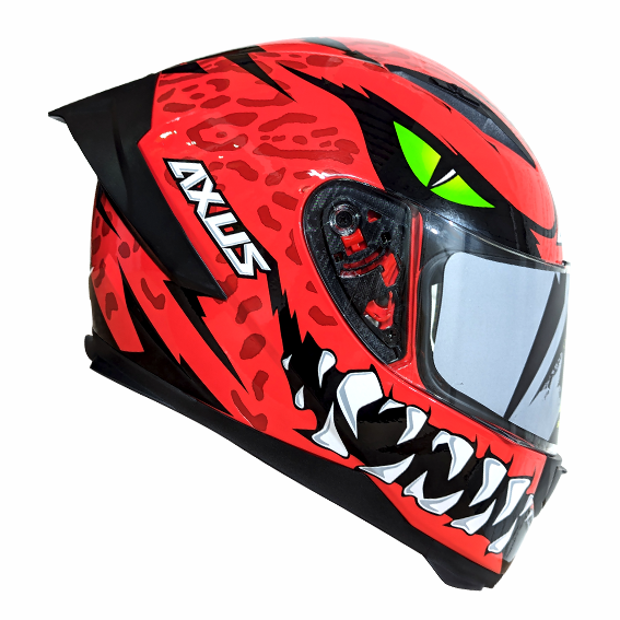 CASCO PARA MOTOCICLISTA CERRADO ANGRY RED L