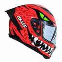 CASCO PARA MOTOCICLISTA CERRADO ANGRY RED L