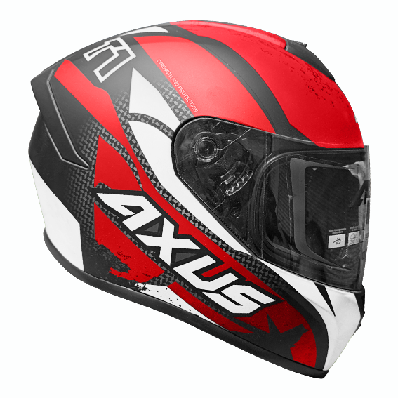 CASCO AXUS T1 ROJO/BLANCO/NEGRO TALLA L
