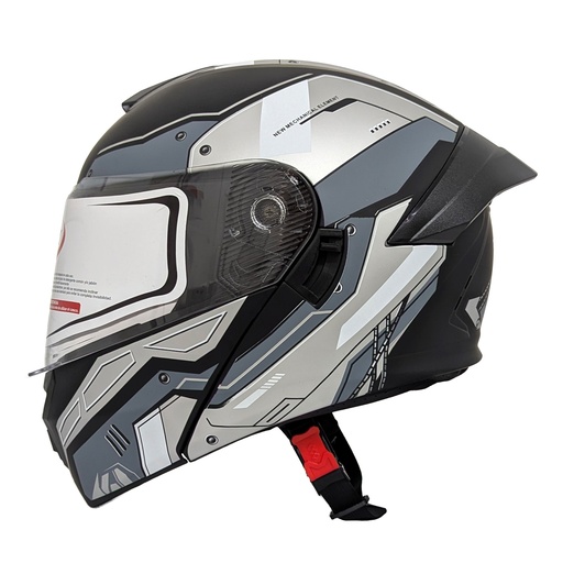 [AC1C-4030-002] CASCO MEK-255 FLIP UP HELMET Matte Black/Gray