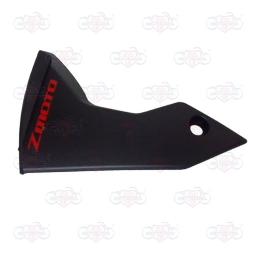 [VENOM200-F15-02/RJ] COMPLEMENTO SALPICADERA DELANTERA IZQUIERDO NEGRO/ROJO VENOM 200