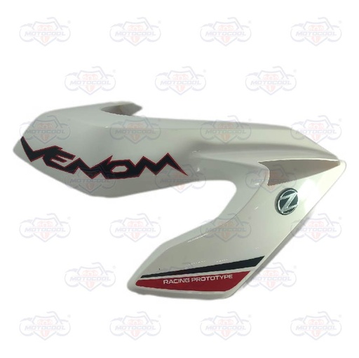 [VENOM200-F16-05/BL] TAPADERA TANQUE DERECHO BLANCO/NEGRO VENOM 200