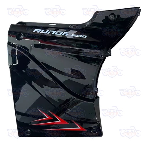 [RUNGA 250-F11-02/N] TAPA IZQUIERDA NEGRA RUNGA 250
