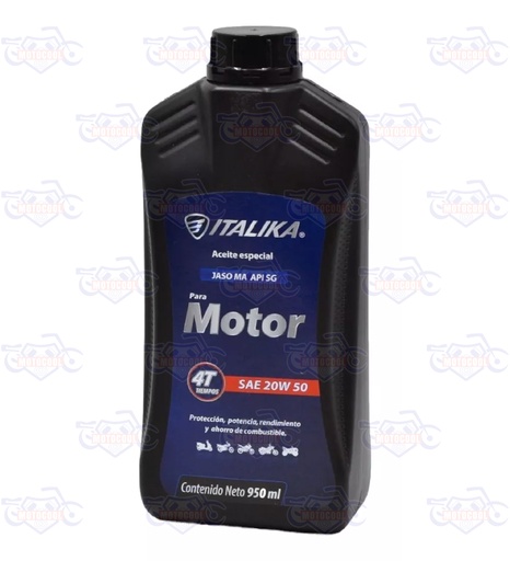 [L01010003   ACEITE 4T ITALIKA 20W50] ACEITE 4T 20W50 