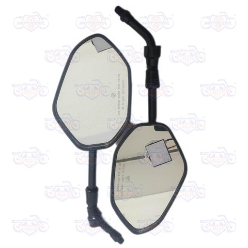 [F10010277] CONJUNTO ESPEJOS DER/IZQ CON LOGO Y LEYENDA ITALIKA HOMOLOGADO NITRO150