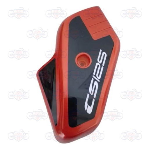 [F13010569] CUBIERTA IZQ HORQ NARANJA MET