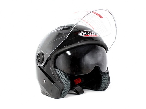 [AC1C-B500-500] Casco Half Face double Visor