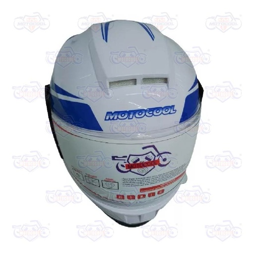 [AC1A-1463-504] CASCO MOTOCOOL AZUL/BLANCO