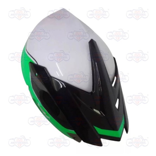 [AC1C-B400-507] CASCO CROSS VERDE/BLANCO 