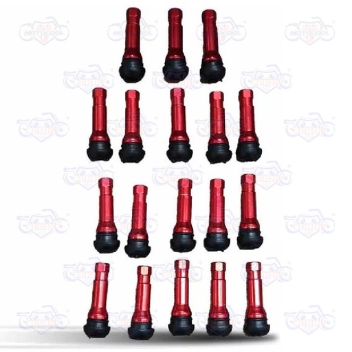 [1005322-2] VALVULA LLANTA RADIAL MOTO ROJO
