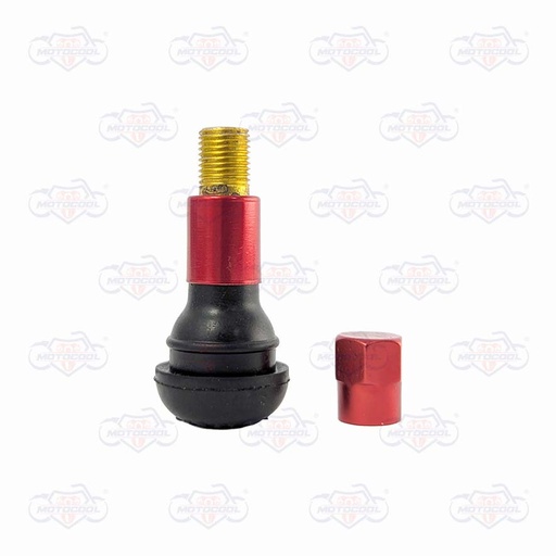 [1005322-2] VALVULA LLANTA RADIAL MOTO ROJO
