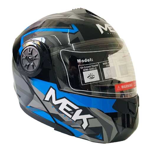 [AC1B-J116-001] Casco MEK MK759 ABATIBLE
AQUA AZUL/GRIS Brillante