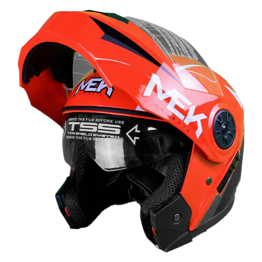 [AC1B-J120-001] Casco MEK MK759 ABATIBLE
SUPER 1 ROJO/BLANCO Brillante