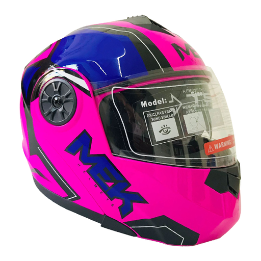 [AC1B-J122-001] Casco MEK MK759 ABATIBLE SHERRY RODSADO/MORADO Brillante