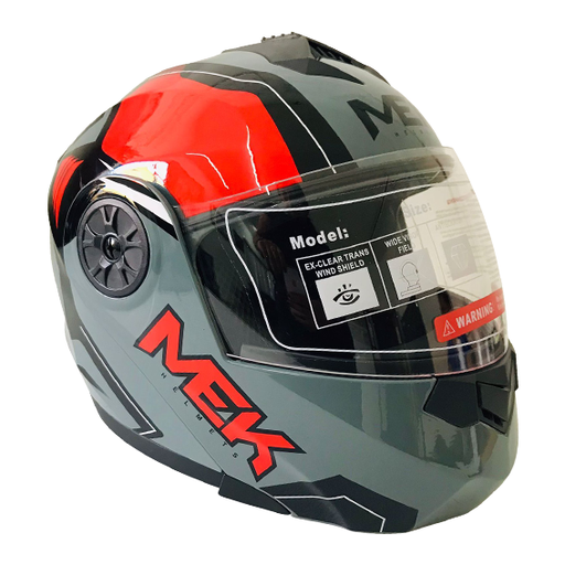 [AC1B-J112-001] Casco MEK MK759 ABATIBLE
SPORT MAVRIC GRIS/ROJO Brillante