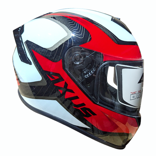 CASCO AXUS IRON   ROJO/NEGRO/BLANCO TALLA L