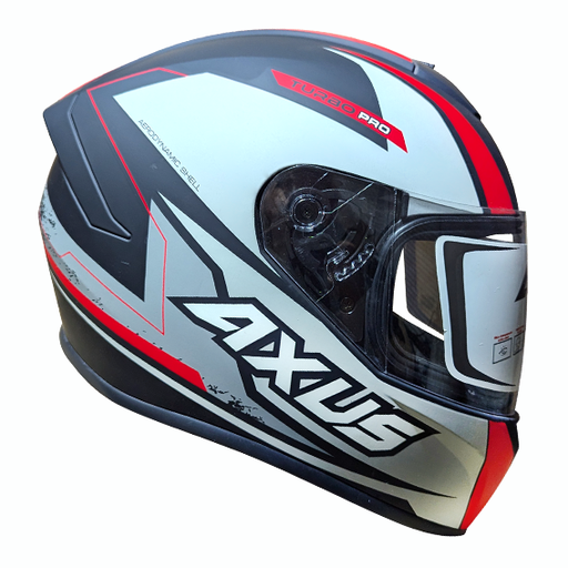 CASCO AXUS TURBO ROJO/GRIS/NEGRO TALLA L