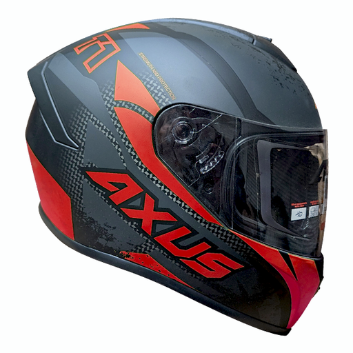 CASCO AXUS T1 GRIS/ROJO/NEGRO TALLA L