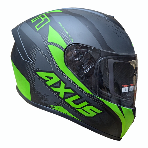 [AC1A-1018-104] CASCO AXUS T1 GRIS/VERDE/NEGRO TALLA XL