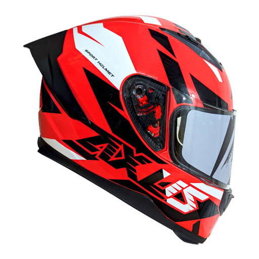 CASCO PARA MOTOCICLISTA CERRADO SKY RED/BLACK L