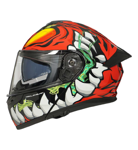 [AC1A-2024-008] CASCO NIGHT ROJO/BLANCO